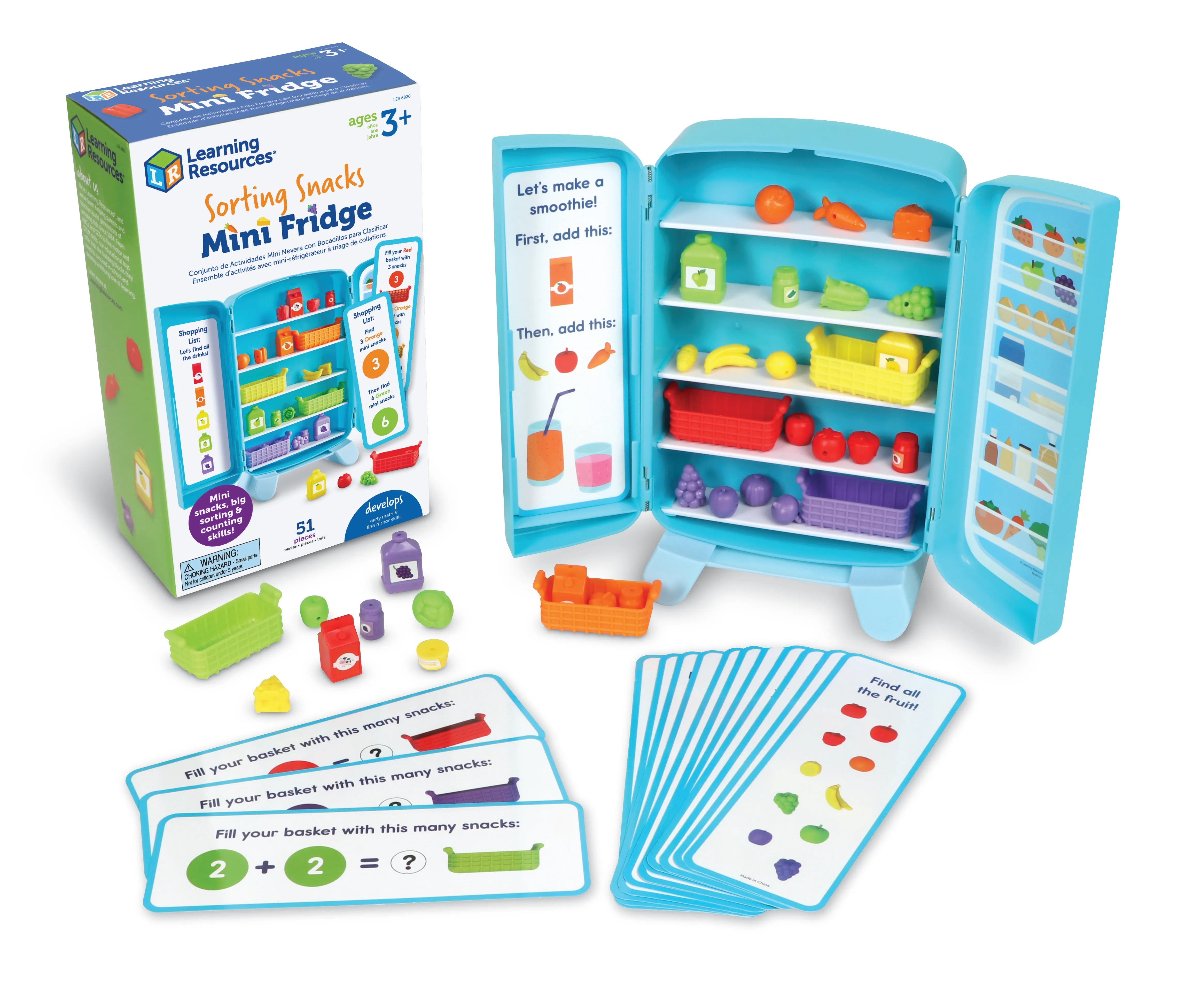 Learning Resources-Sorting Snacks Mini Fridge-LER6820-Legacy Toys