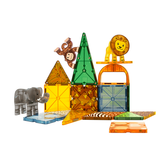 Magna-Tiles-Magna-Tiles Safari Animals 25 Piece set-20925-Legacy Toys