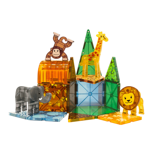 Magna-Tiles-Magna-Tiles Safari Animals 25 Piece set-20925-Legacy Toys