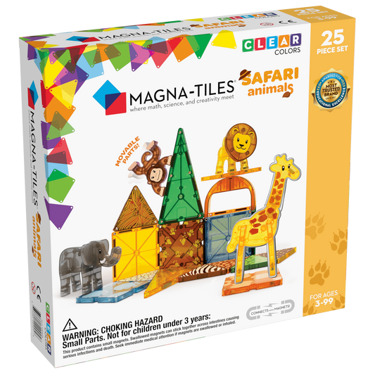 Magna-Tiles-Magna-Tiles Safari Animals 25 Piece set-20925-Legacy Toys