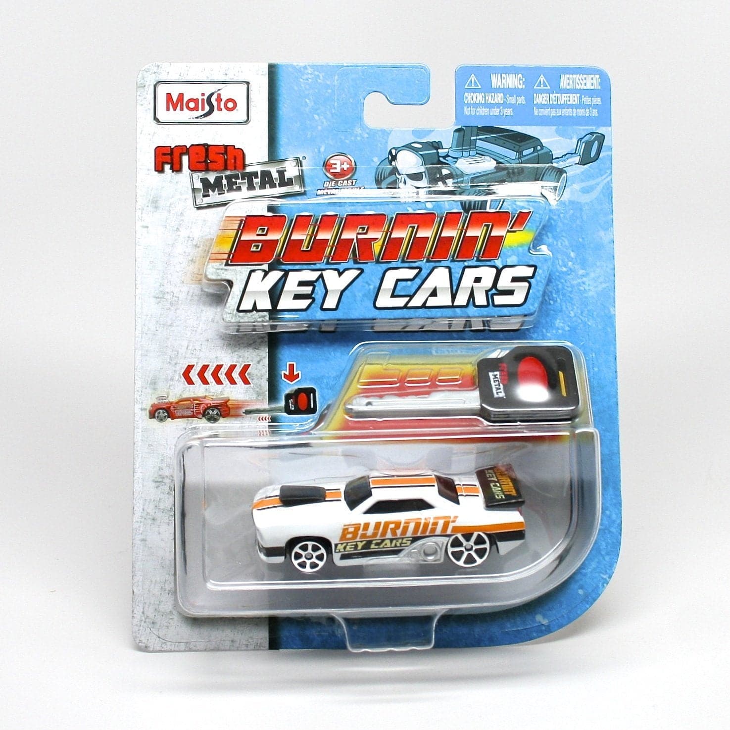 Maisto-1:64 3" Fresh Metal Burnin Key Cars Assorted Styles-15101-Legacy Toys