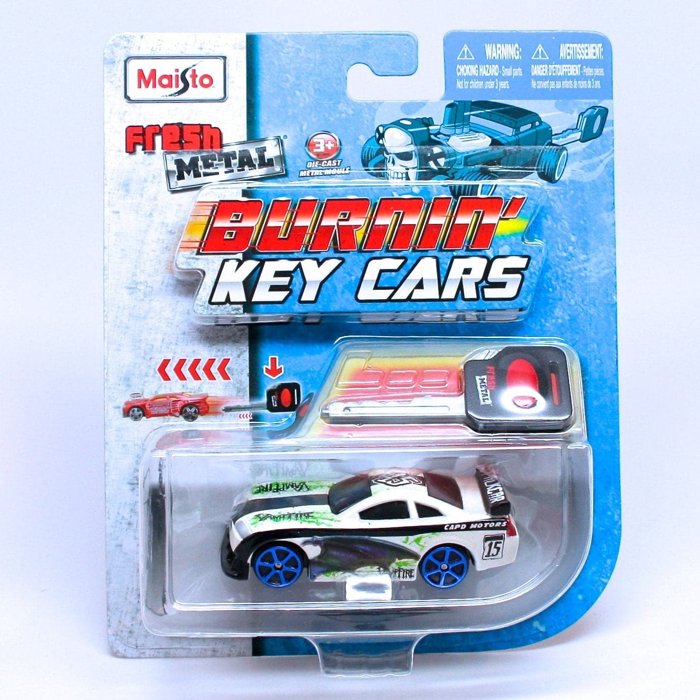 Maisto-1:64 3" Fresh Metal Burnin Key Cars Assorted Styles-15101-Legacy Toys