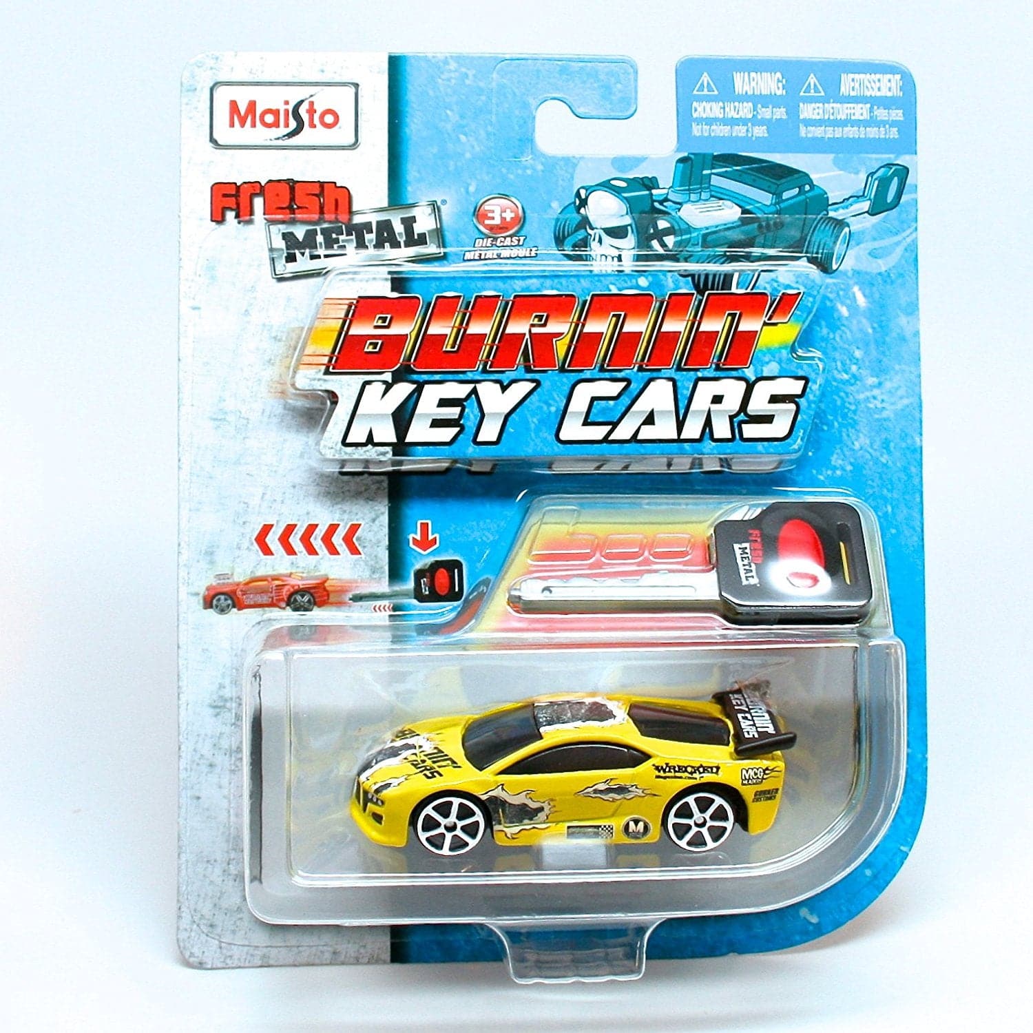 Maisto-1:64 3" Fresh Metal Burnin Key Cars Assorted Styles-15101-Legacy Toys