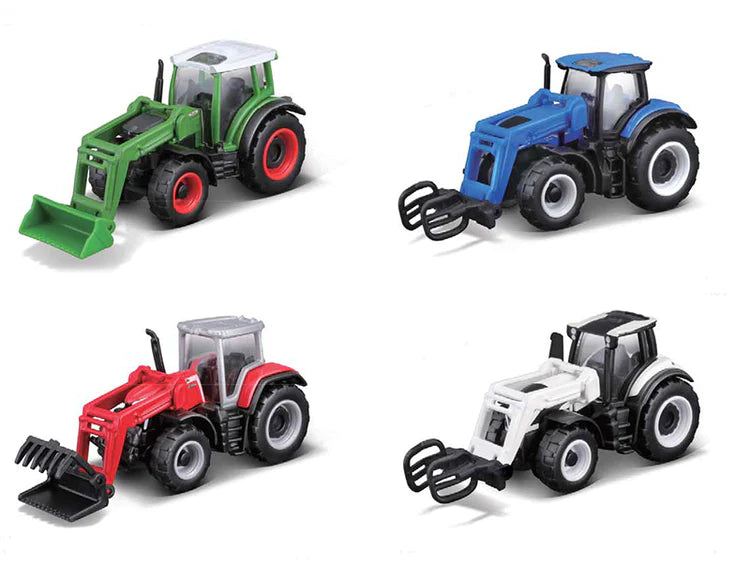 Maisto-1:64 3" Mini Work Machines Tractors + Frontloader Assorted Styles-15591-Legacy Toys