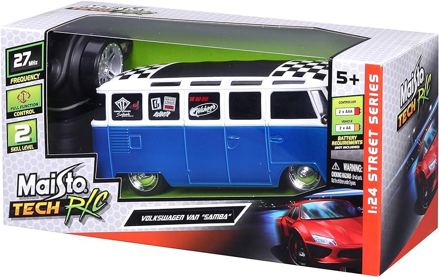 Maisto-R/C 1:24 Volkswagen Van "Samba"-81529-Legacy Toys