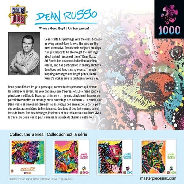 MasterPieces-Dean Russo - Who's a Good Boy? - 1000 Piece Puzzle-71818-Legacy Toys