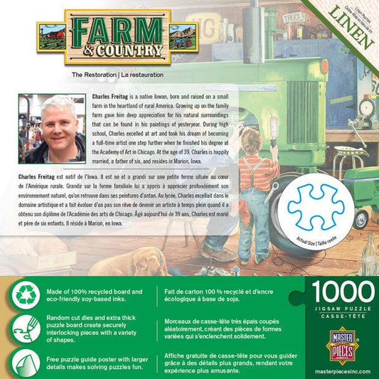MasterPieces-Farm & Country - The Restoration - 1000 Piece Puzzle-71919-Legacy Toys