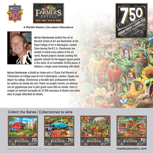 MasterPieces-Farmer's Market - A Plentiful Season - 750 Piece Puzzle-31995-Legacy Toys