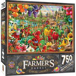 MasterPieces-Farmer's Market - A Plentiful Season - 750 Piece Puzzle-31995-Legacy Toys