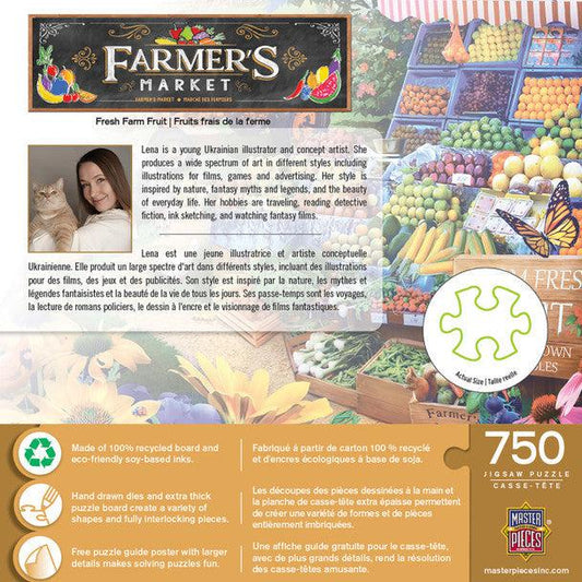 MasterPieces-Farmer's Market - Fresh Farm Fruit - 750 Piece Puzzle-32137-Legacy Toys