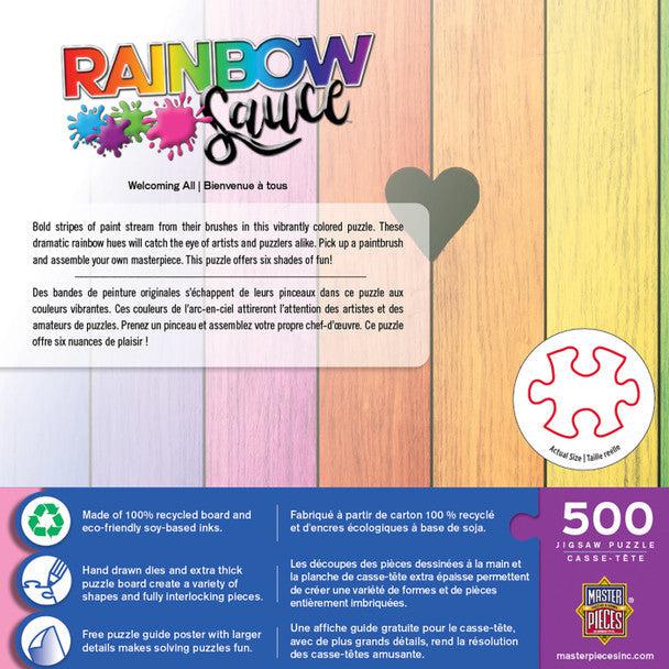 MasterPieces-Rainbow Sauce - Welcoming All - 500pc Puzzle-82203-Legacy Toys