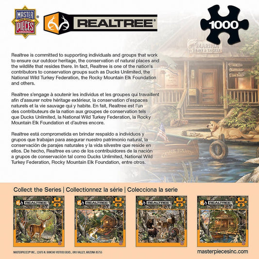 MasterPieces-Realtree - Gone Fishing - 1000 Piece Puzzle-71754-Legacy Toys