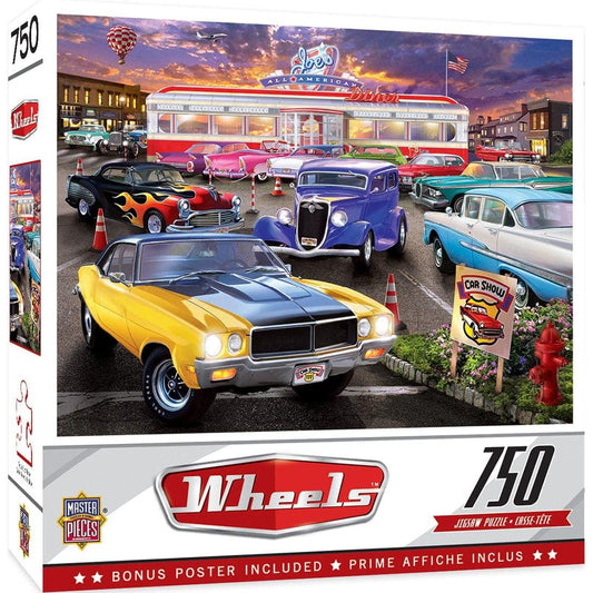 MasterPieces-Wheels - Runner's Up - 750 Piece Puzzle-32052-Legacy Toys