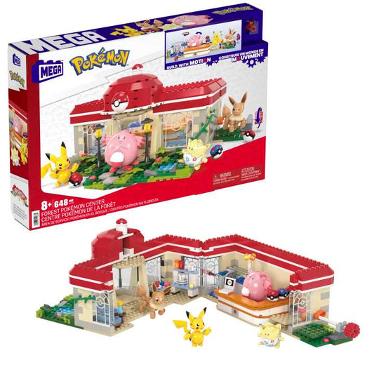 Mattel-Mega Construx Pokemon - Forest Pokémon Center-HNT93-Legacy Toys