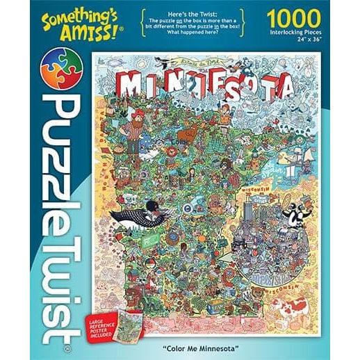 Maynards-Puzzle Twist - Color Me Minnesota - 1,000 Piece Puzzle-10155-Legacy Toys