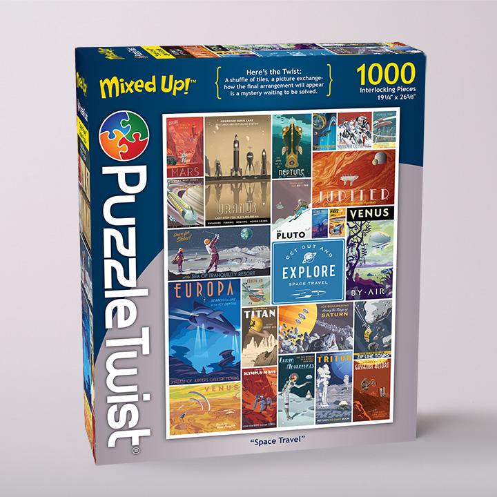 Maynards-Puzzle Twist - Space Travel - 1,000 Piece Puzzle-MA10607-Legacy Toys