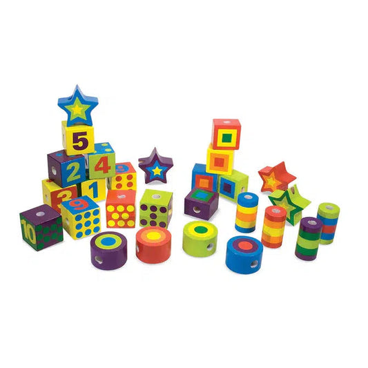Melissa & Doug-Lacing Beads-3775-Legacy Toys