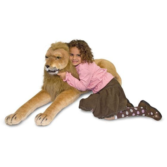Melissa & Doug-Lion - Lifelike Animal Giant Plush-2102-Legacy Toys