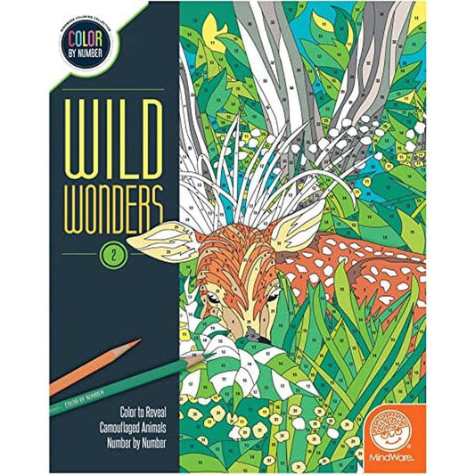 MindWare-Color By Number - Wild Wonders - Book 2-13767361-Legacy Toys