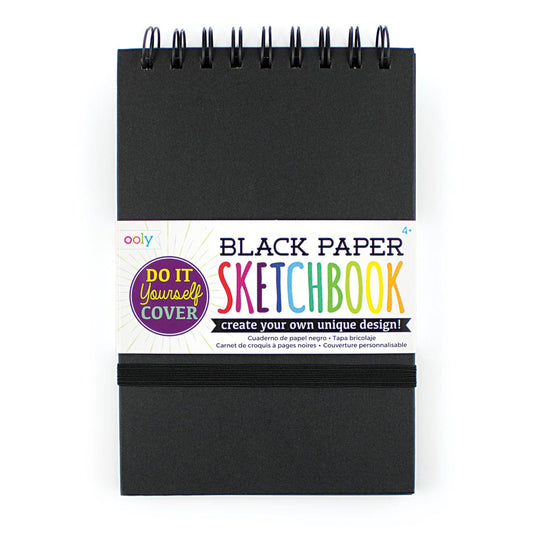 Ooly-Black DIY Cover Sketchbook - Small-118-102-Legacy Toys