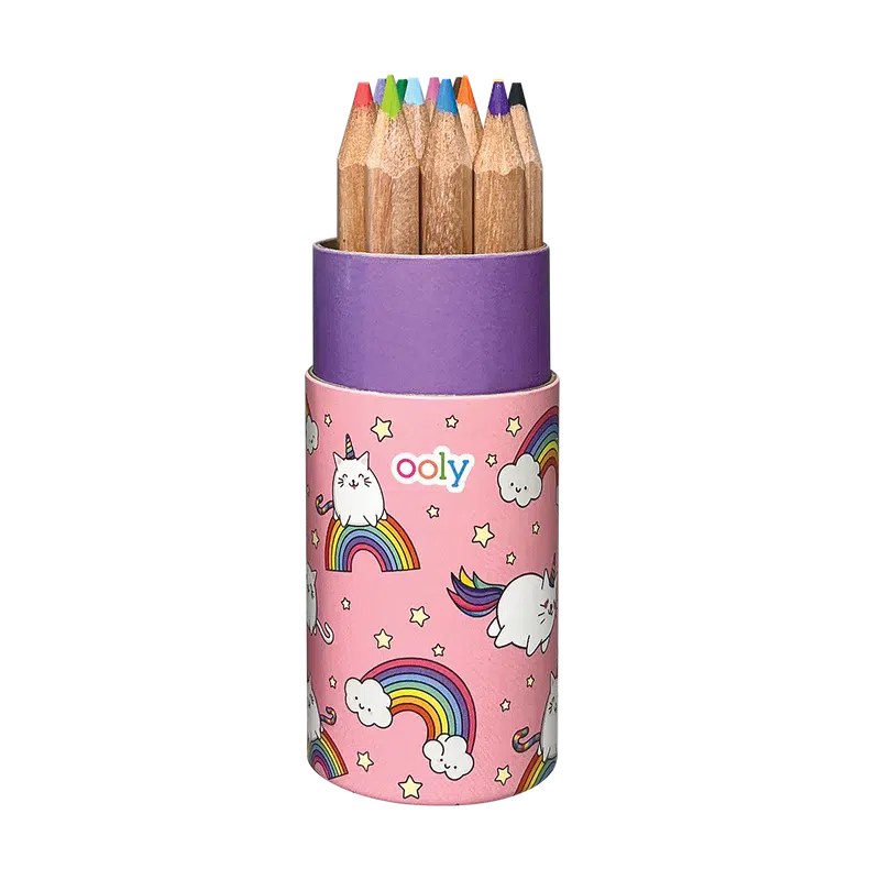 Ooly-Draw 'n' Doodle Mini Colored Pencils + Sharpener-128-172-Legacy Toys