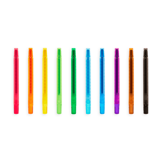 Ooly-Yummy Yummy Scented Twist-Up Crayons Set Of 10-OOL-133-092-Legacy Toys