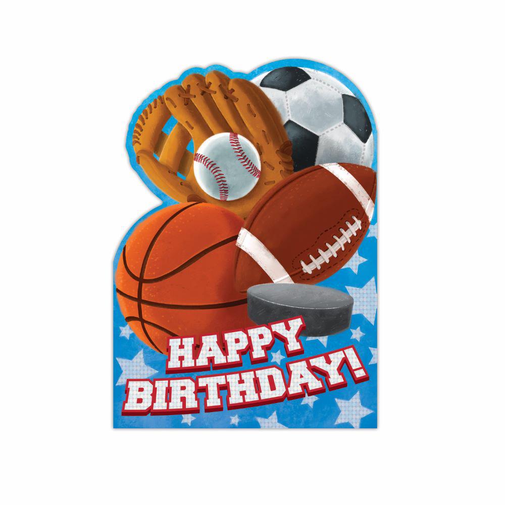 Peaceable Kingdom-All Star Foil Birthday Card-11092-Legacy Toys