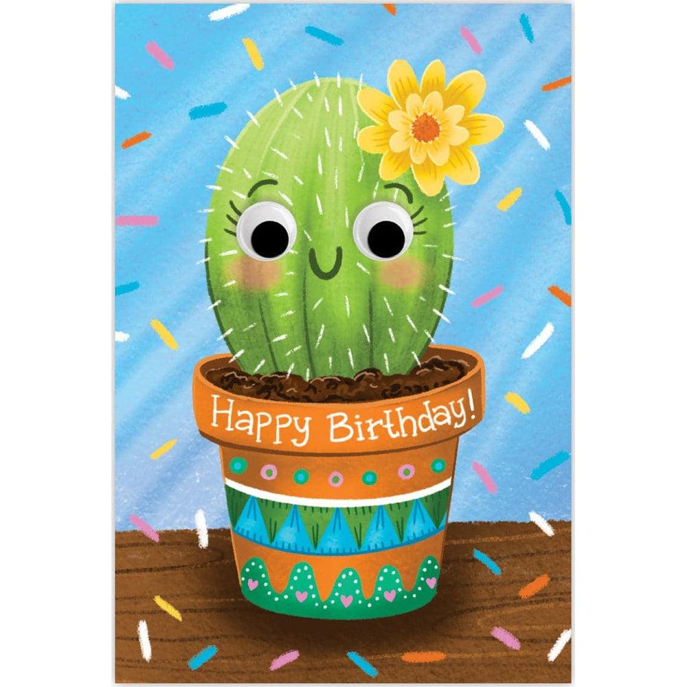 Peaceable Kingdom-Mini Card Enclosures-11015-Cactus Googly Eye-Legacy Toys