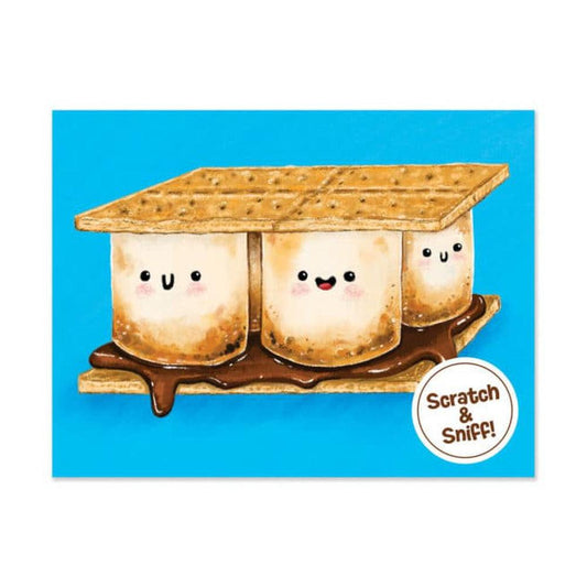 Peaceable Kingdom-Mini Card Enclosures-PK11014-Smores Scratch & Sniff-Legacy Toys