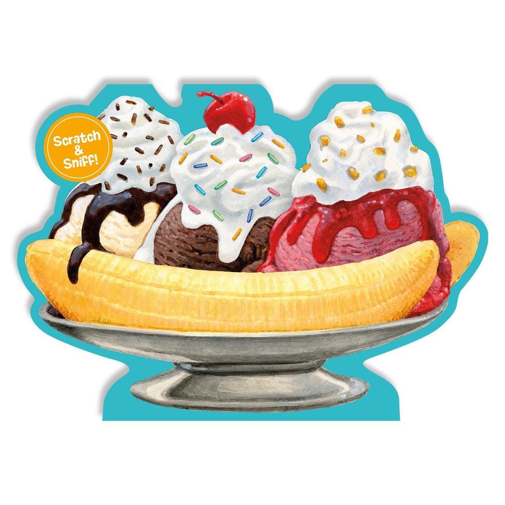 Peaceable Kingdom-Scratch & Sniff Birthday Card - Banana Split-5462SS-Legacy Toys