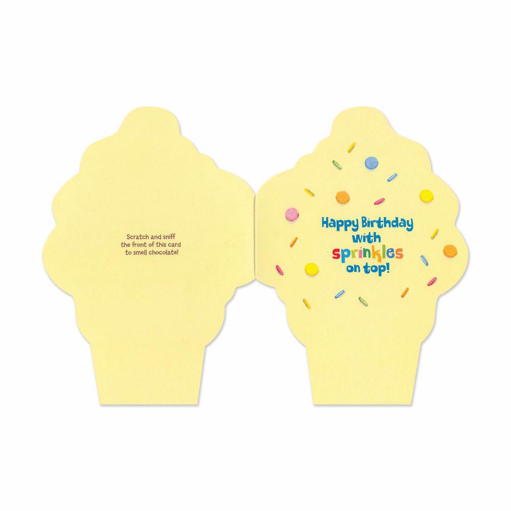 Peaceable Kingdom-Scratch & Sniff Birthday Card - Chocolate Ice Cream Cone-11225-Legacy Toys