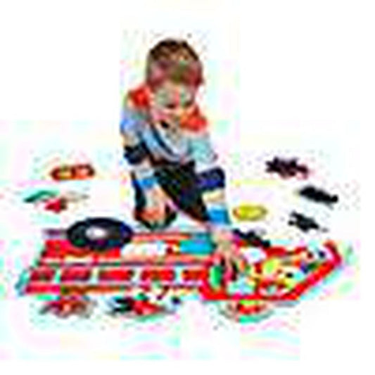 Peaceable Kingdom-Shiny Fire Truck Pups Floor Puzzle - 39 Pieces-ws-pz19-Legacy Toys