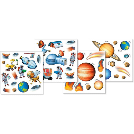 Peaceable Kingdom-Space Adventure Reusable Sticker Tote-SP63-Legacy Toys