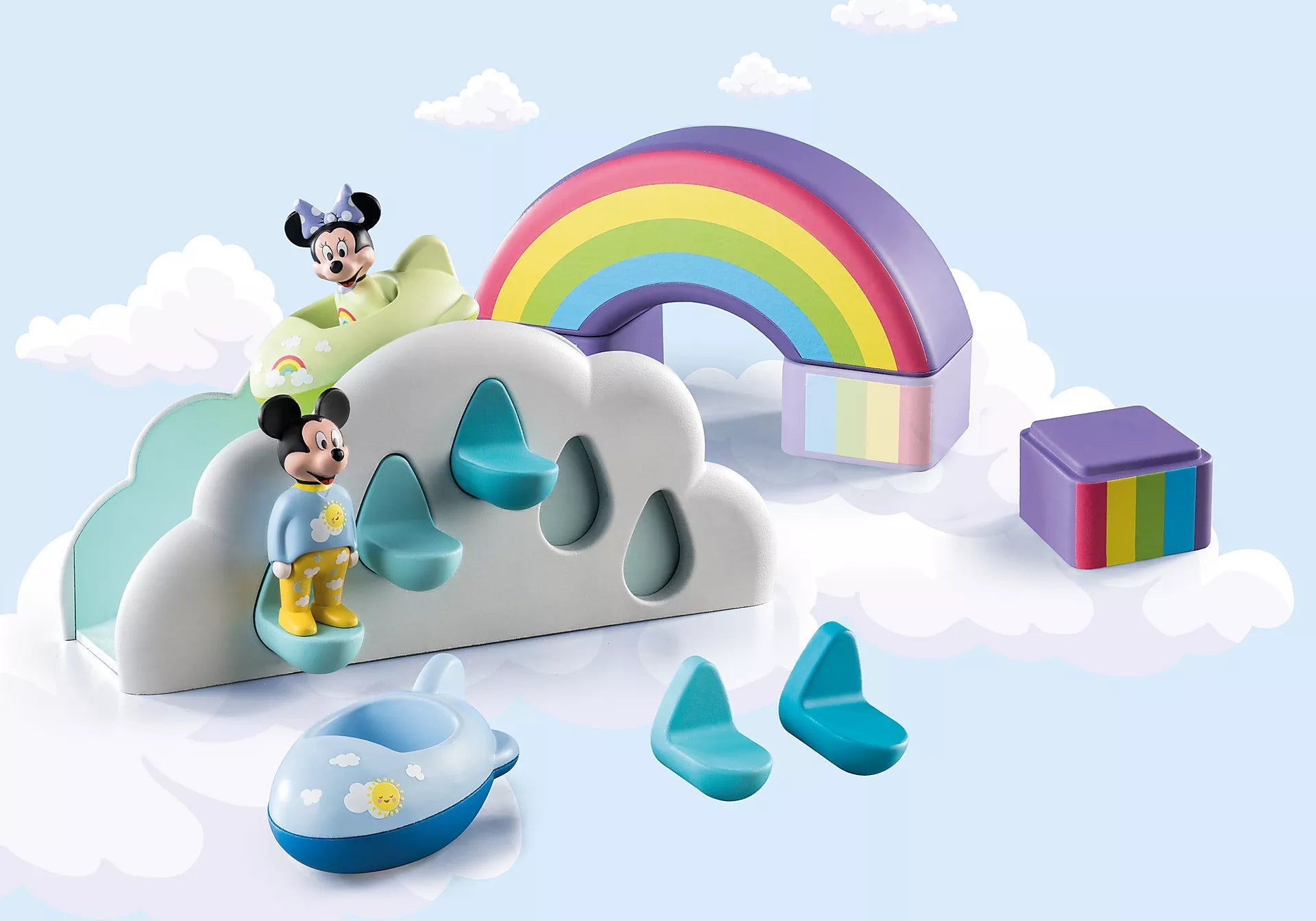 Playmobil-1.2.3. & Disney: Mickey & Minnie's Home in the Clouds-71319-Legacy Toys