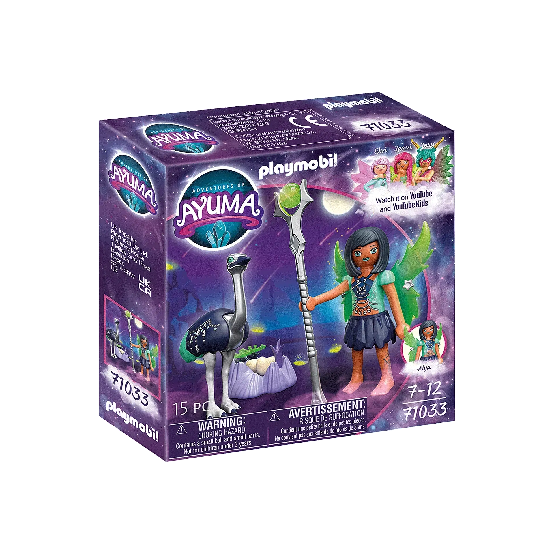 Playmobil-Adventures of Ayuma - Moon Fairy with Soul Animal-71033-Legacy Toys