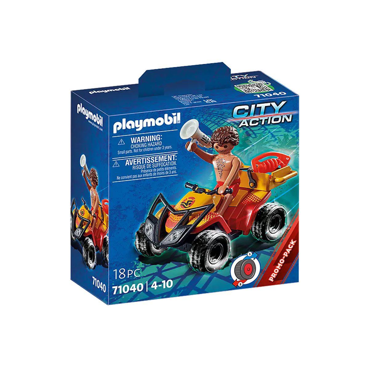 Playmobil-City Life - Beach Patrol Quad-71040-Legacy Toys