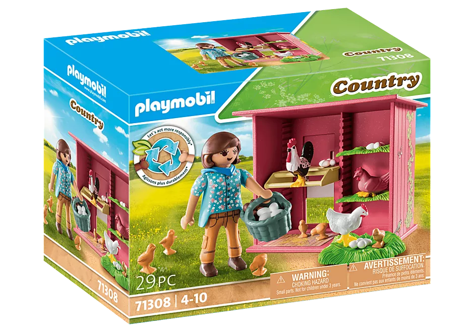 Playmobil-Country - Hen House-71308-Legacy Toys