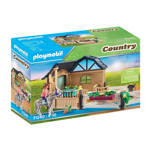 Playmobil-Country - Riding Stable Extension-71240-Legacy Toys