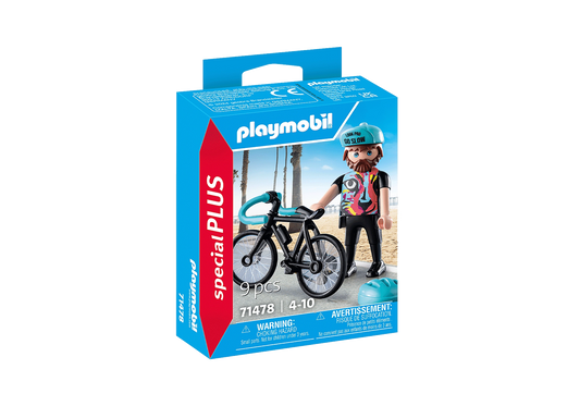 Playmobil-Road Cyclist-71478-Legacy Toys