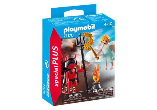 Playmobil-Special Plus - Little Angel & Little Devil-71170-Legacy Toys