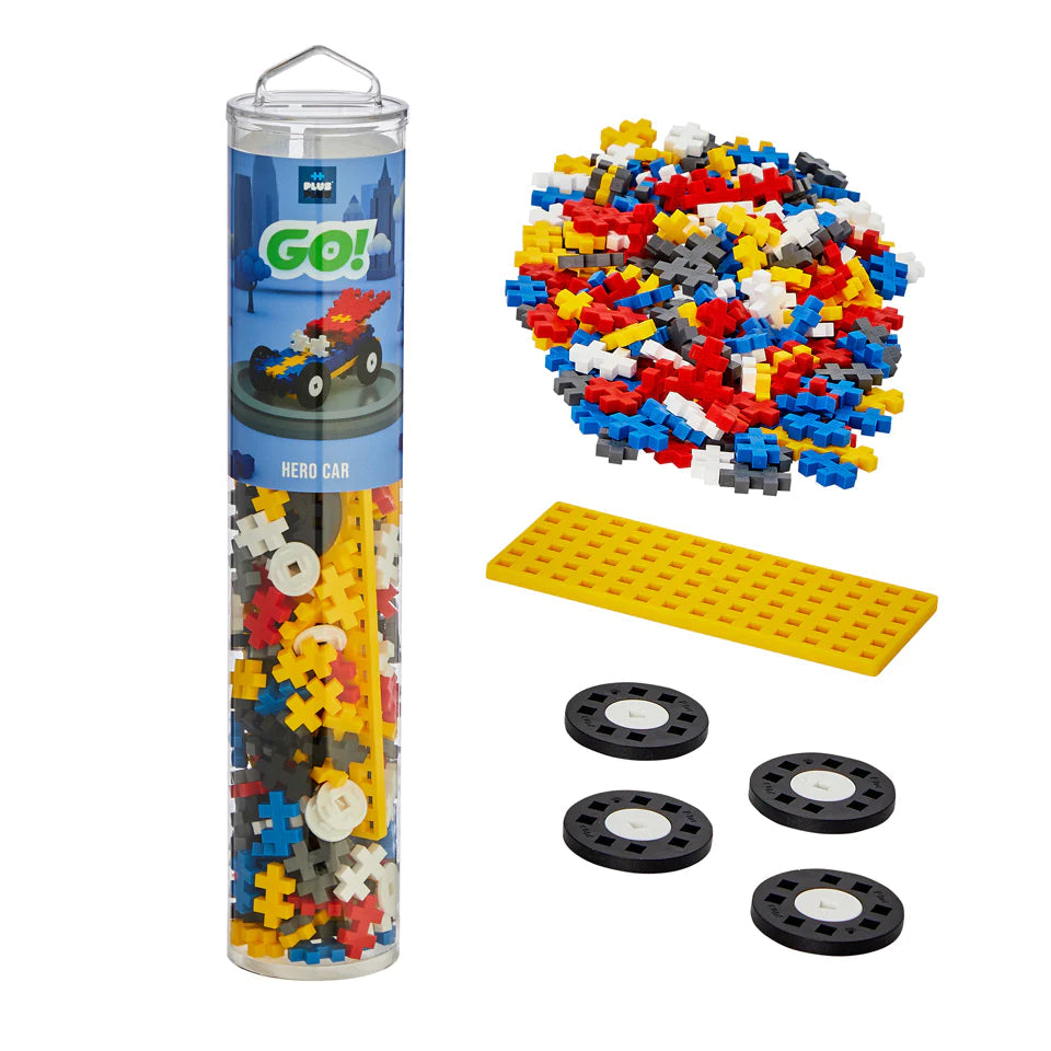 Plus-Plus USA-Plus-Plus Tube - 200 pc Color Cars - Hero-05088-Legacy Toys