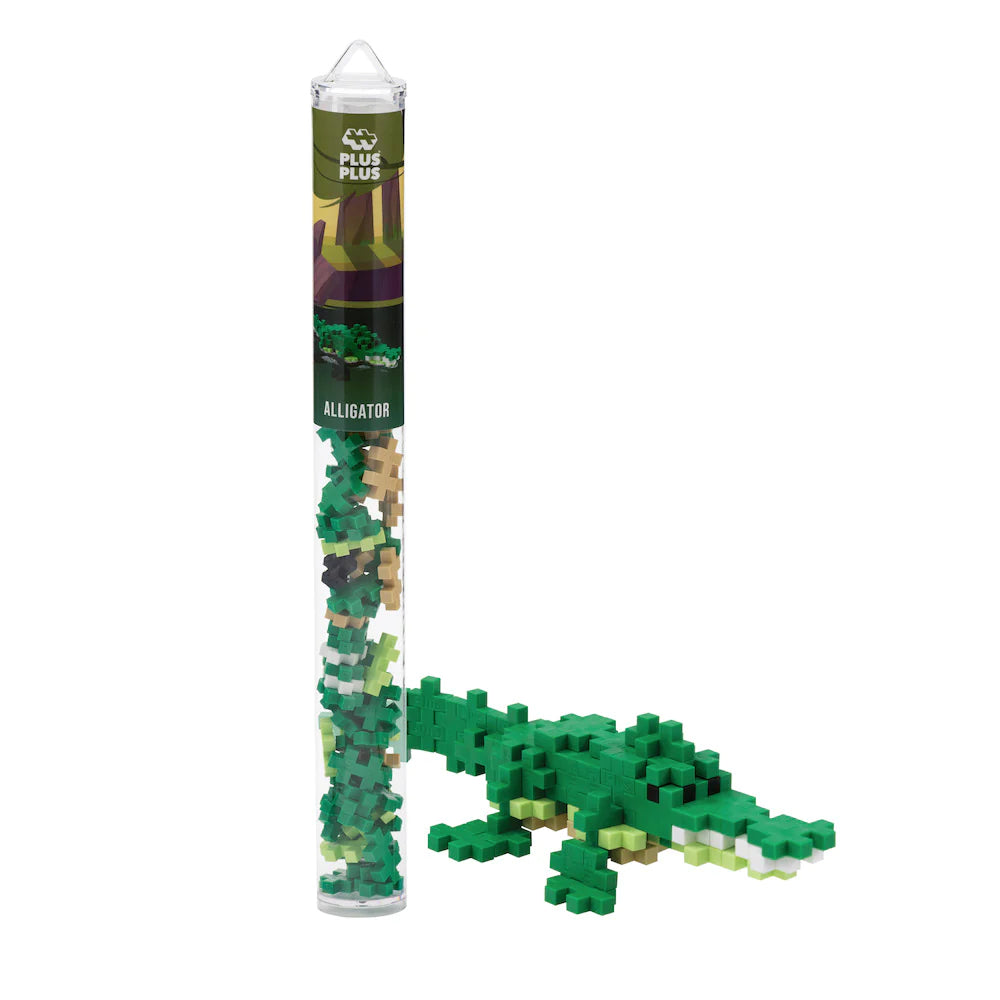 Plus-Plus USA-Plus-Plus Tube - Alligator-04169-Legacy Toys