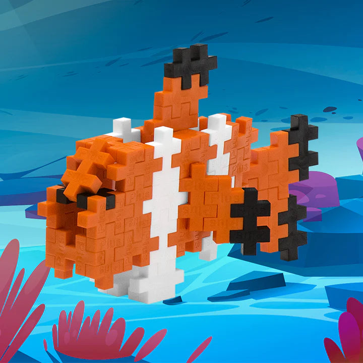 Plus-Plus USA-Plus-Plus Tube - Clownfish-04124-Legacy Toys