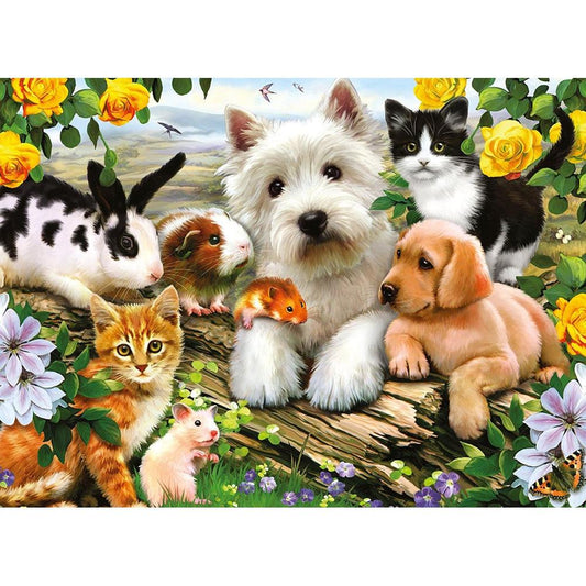 Ravensburger-Happy Animal Buddies - 300 Piece XXL Puzzle-13160-Legacy Toys