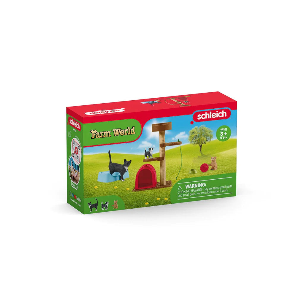 Schleich-Playtime for Cute Cats-42501-Legacy Toys