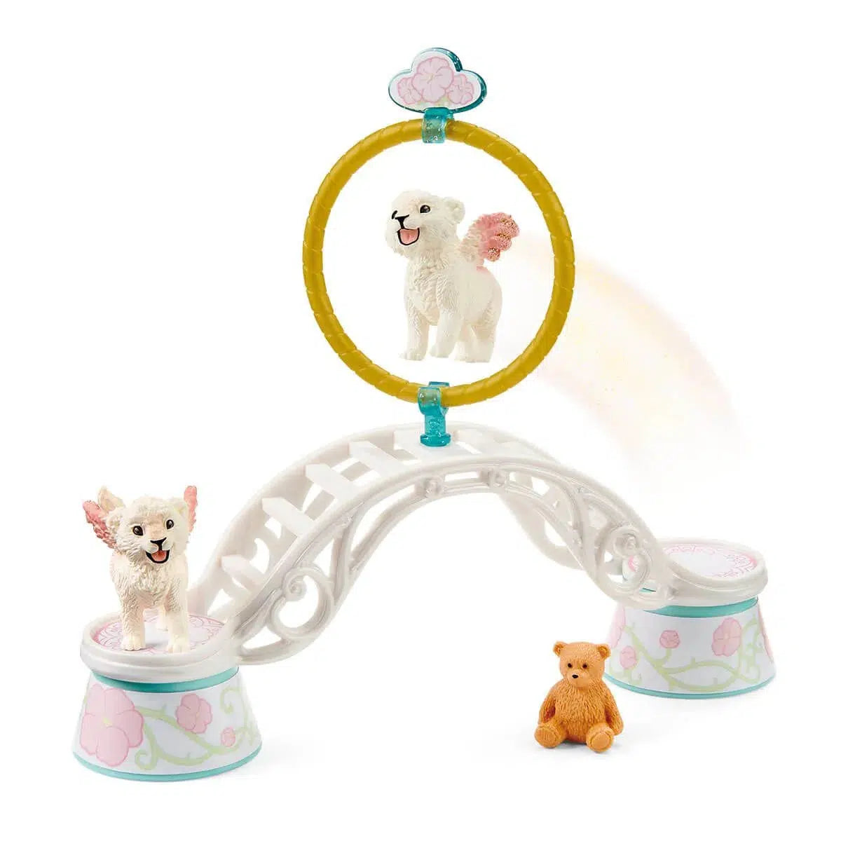 Schleich-Winged Baby Lion Training-SCH42524-Legacy Toys