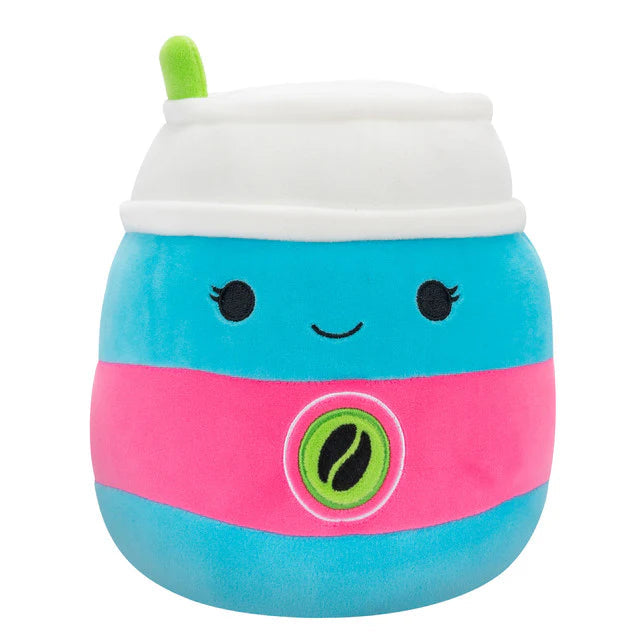 Squishmallows-Squishmallows 8" Neon Junk Food Plush-SQCR06229-Aloeen the Latte Cup-Legacy Toys