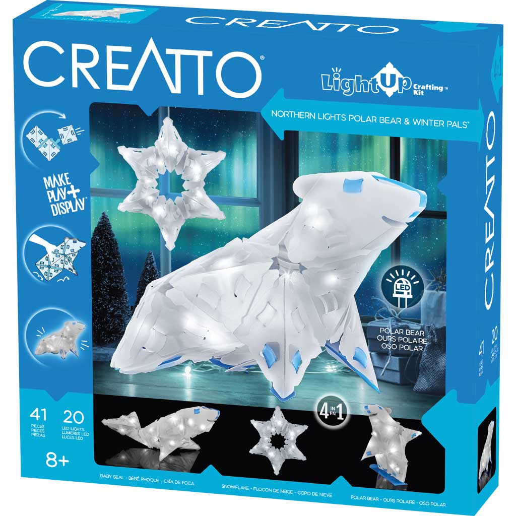 Thames & Kosmos-Creatto: Northern Lights Polar Bear & Winter Pals-888006-Legacy Toys