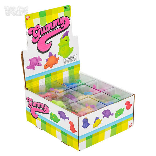 The Toy Network-1.5" Gummy Dinosaurs Assorted Styles-PA-GUMDI-Box of 24-Legacy Toys