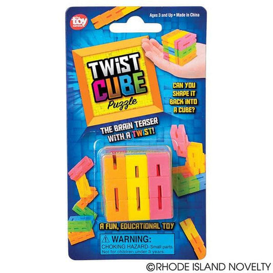 The Toy Network-1.5" Twist Cube Brainteaser-GA-CUBTW-Legacy Toys
